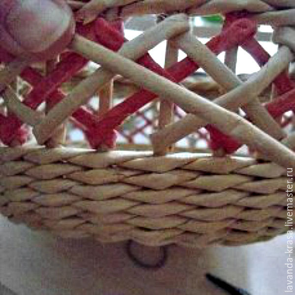 Мастер-класс по плетению ажура на готовой корзинке, фото № 16