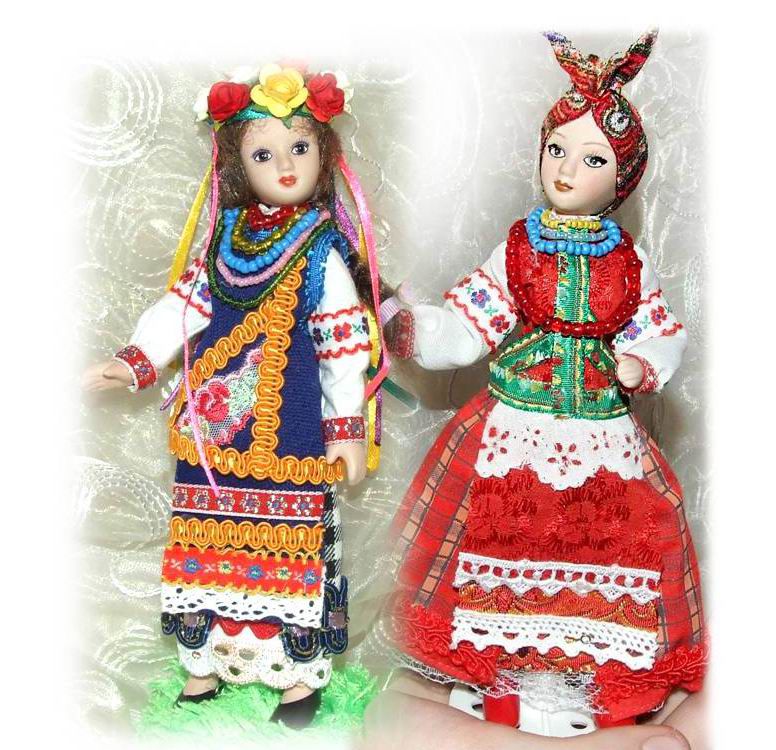Украинский народный костюм на моих куколках, фото № 5