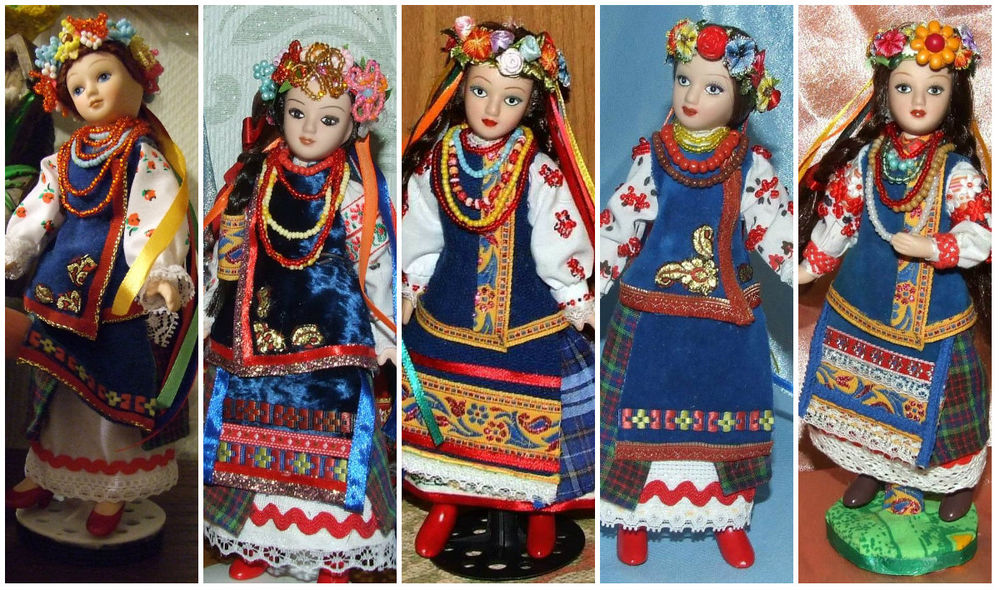 Украинский народный костюм на моих куколках, фото № 1