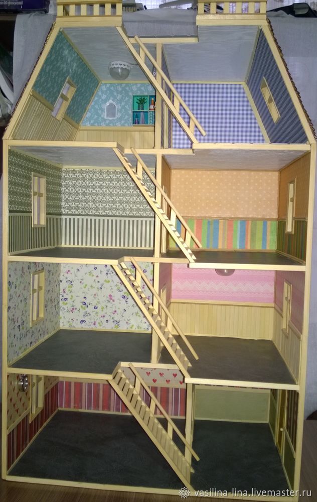 Видео мастер-класс: Создаем домик для кукол LOL, масштаб 1:24, фото № 9