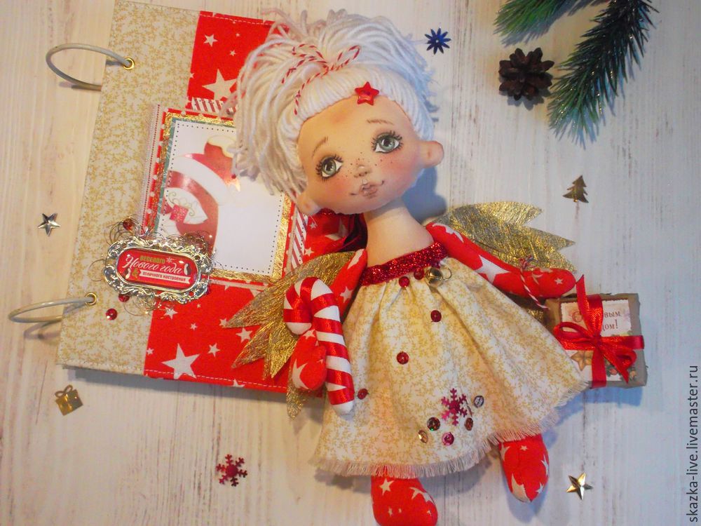 Ангел в каждый дом! Мастер-класс по созданию новогодней текстильной куклы, фото № 42