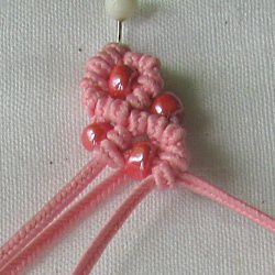 10 плетёных цепочек с бисером в технике макраме, фото № 27