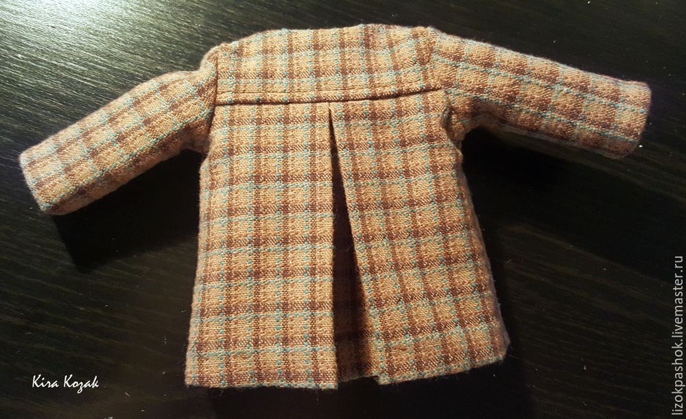Шьем для куклы пальто со складкой на спинке, фото № 15