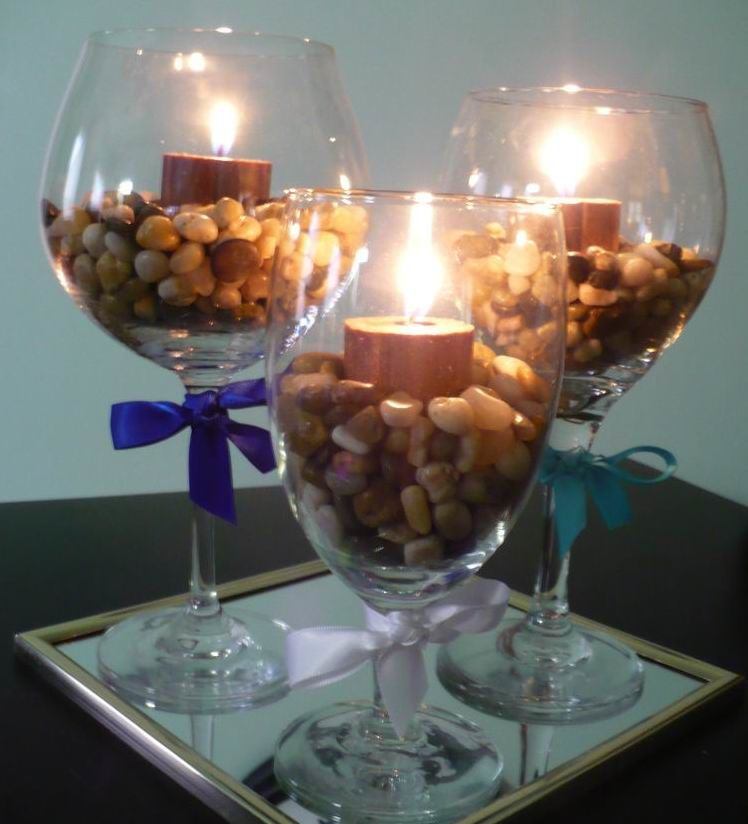 Бокалы, фужеры, стаканы и вазочки — 50 украшений для праздника, фото № 33
