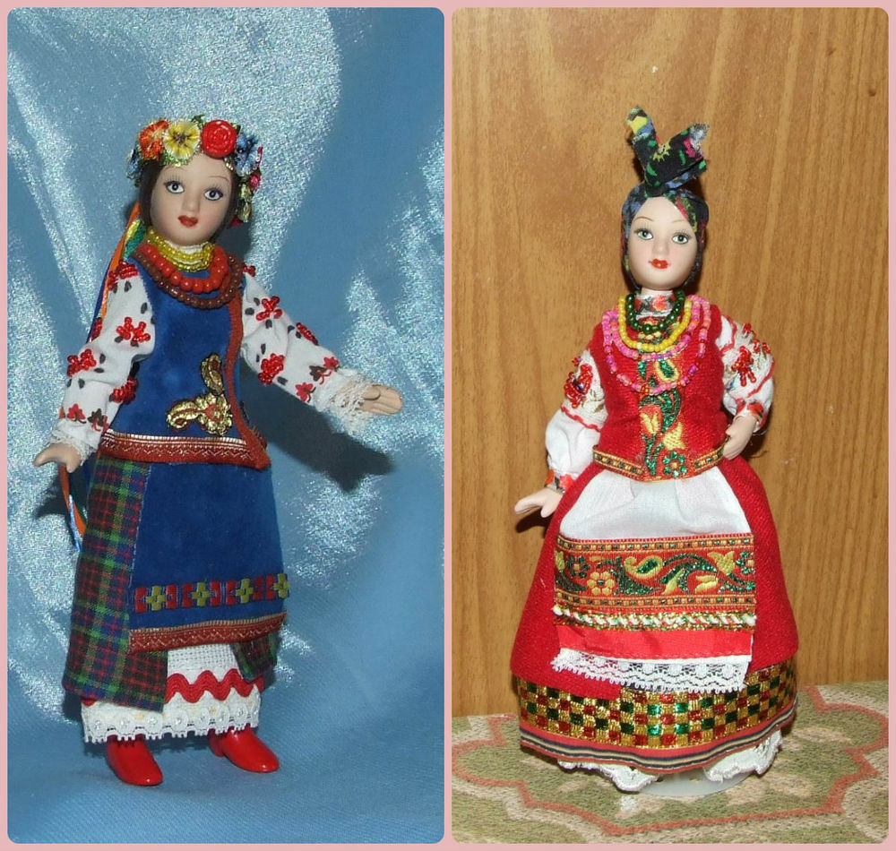 Украинский народный костюм на моих куколках, фото № 9