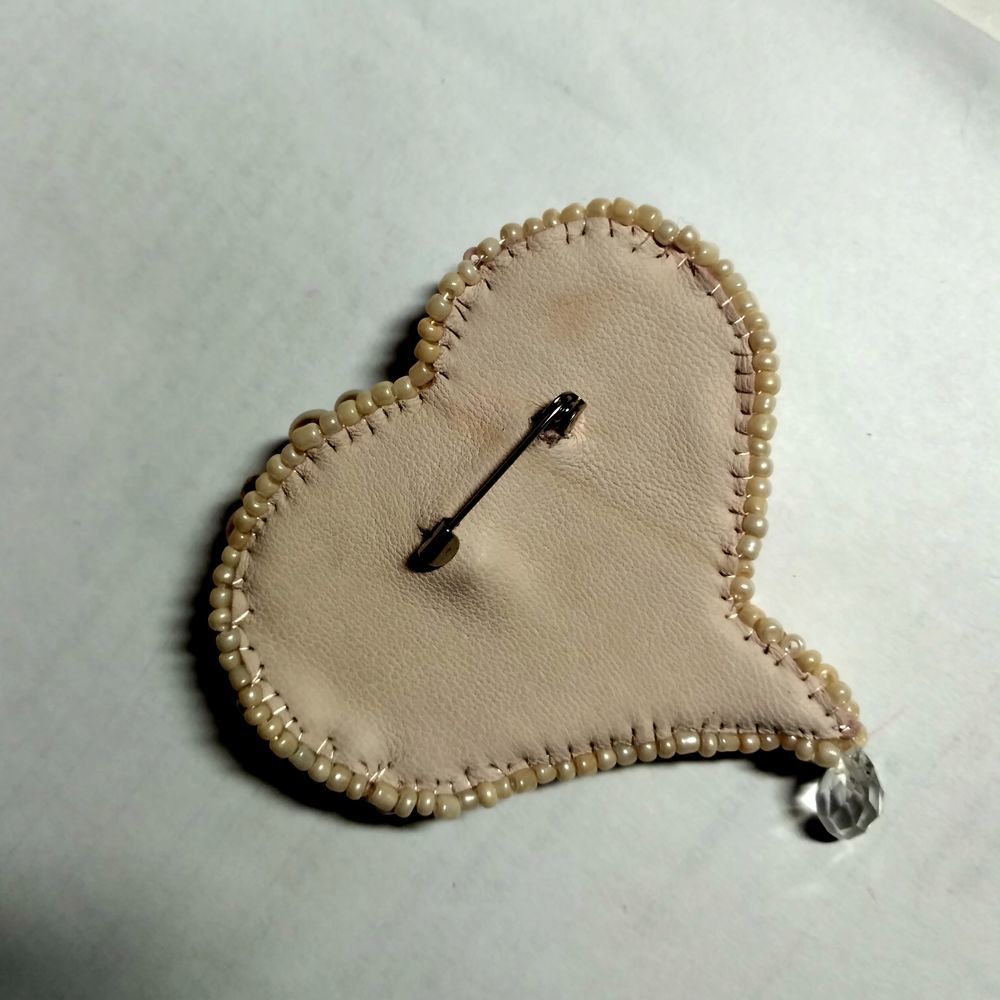 Вышиваем бисером брошь «Сердце», фото № 36