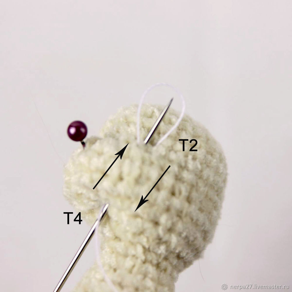 Вяжем крючком мини-игрушку кошку, фото № 19