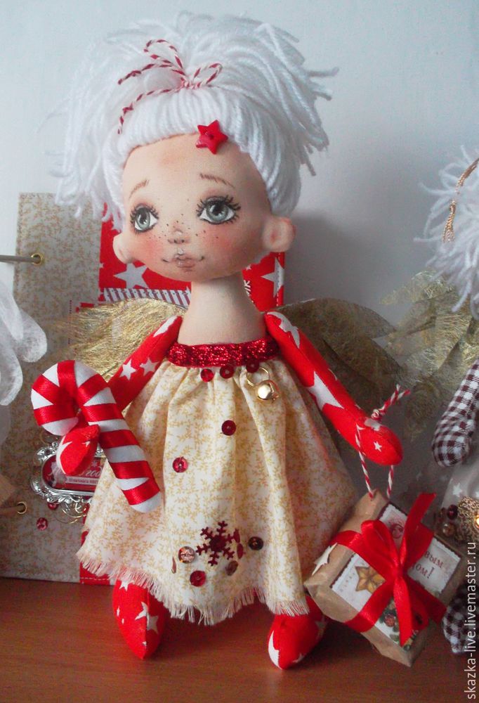 Ангел в каждый дом! Мастер-класс по созданию новогодней текстильной куклы, фото № 41