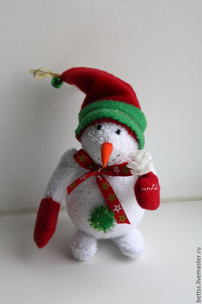 Мастер-класс: шьем текстильную интерьерную игрушку «Снеговик», фото № 23