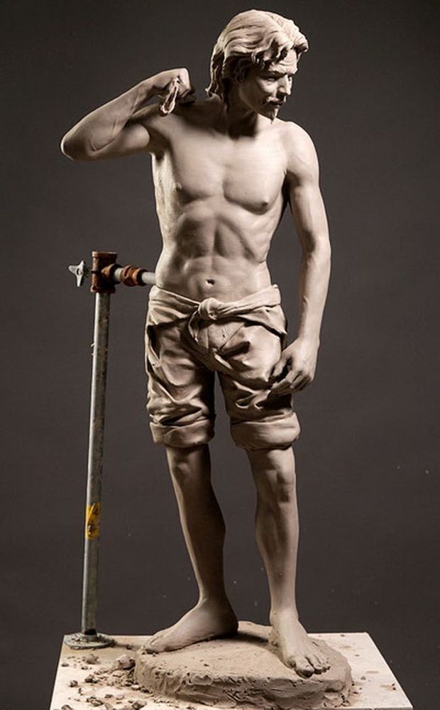 Умелых рук застывшее творение. Philippe Faraut и его портретные скульптуры из глины, фото № 10