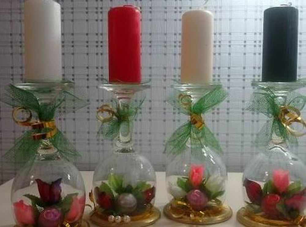 Бокалы, фужеры, стаканы и вазочки — 50 украшений для праздника, фото № 3