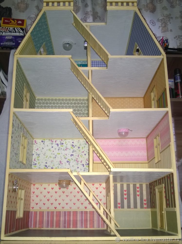 Видео мастер-класс: Создаем домик для кукол LOL, масштаб 1:24, фото № 7