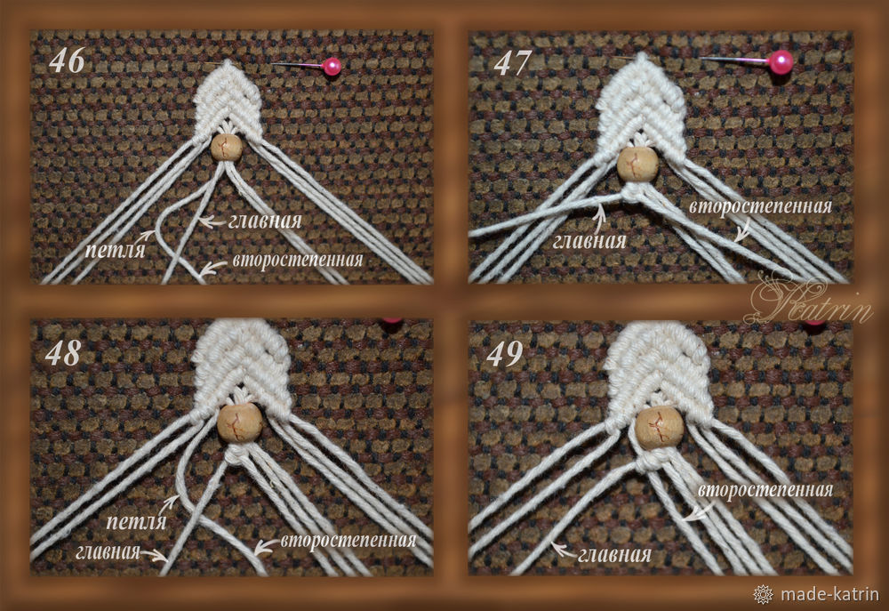 Плетем браслет в технике макраме, фото № 16