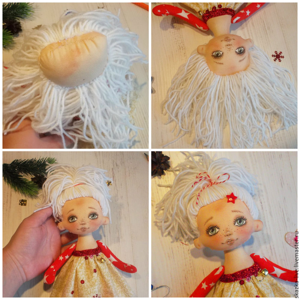 Ангел в каждый дом! Мастер-класс по созданию новогодней текстильной куклы, фото № 33
