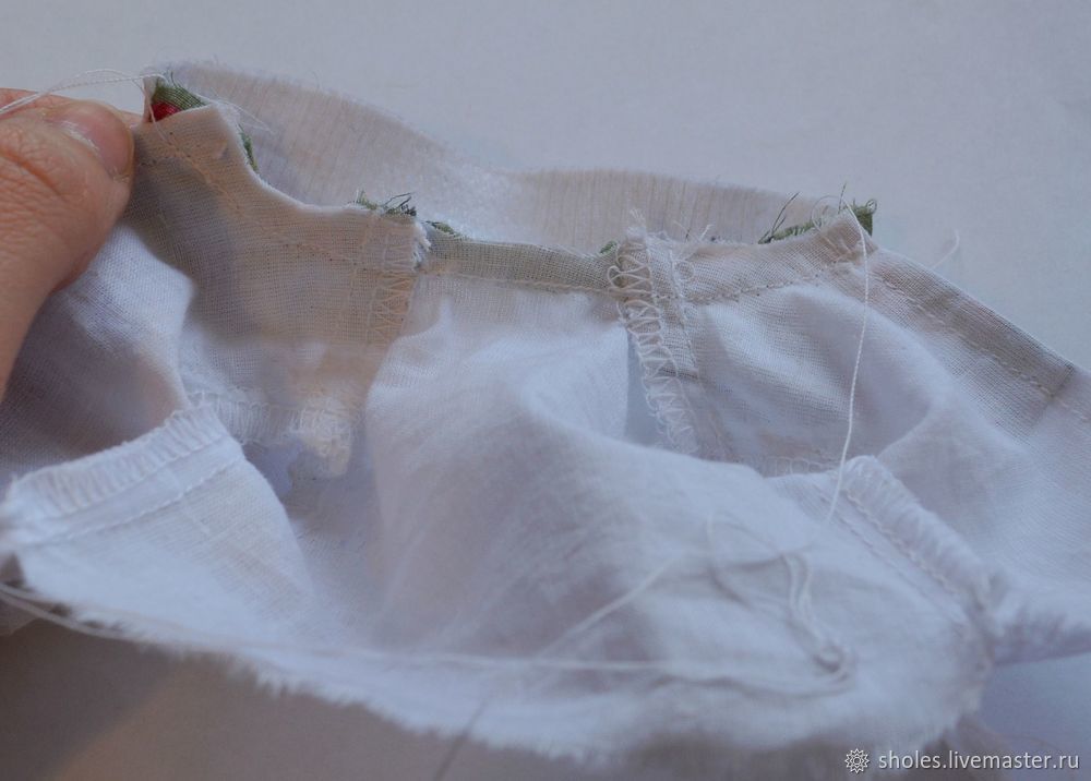 Шьем для куклы блузку со стойкой, фото № 22