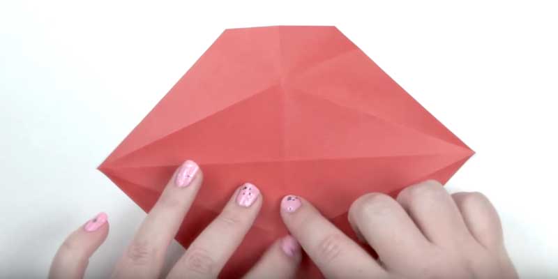серце оригами день валентина