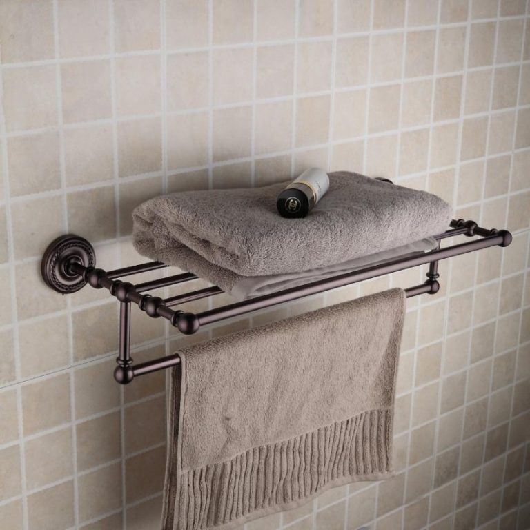 Металлическая полка для банного полотенца