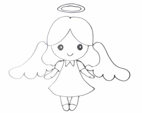 Как нарисовать поэтапно крылья ангела   рисунки 012