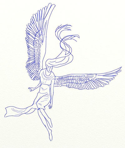 Как нарисовать поэтапно крылья ангела   рисунки 018
