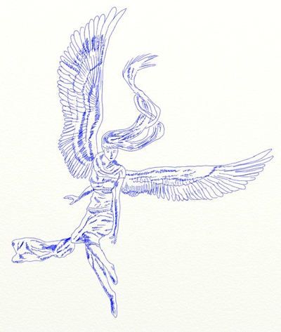 Как нарисовать поэтапно крылья ангела   рисунки 020