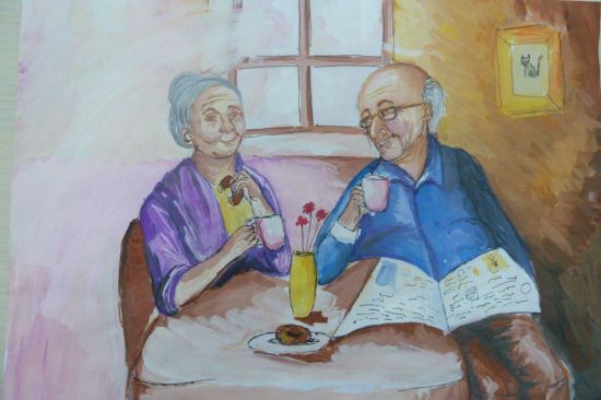 Рисунки на тему Мои дедушка и бабушка   сборка (3)