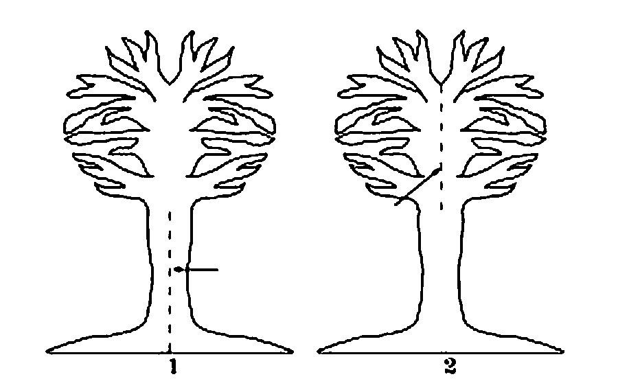 Шаблон дерева для аппликации из бумаги   распечатать (5)