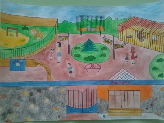 аквапарк детский рисунок 011
