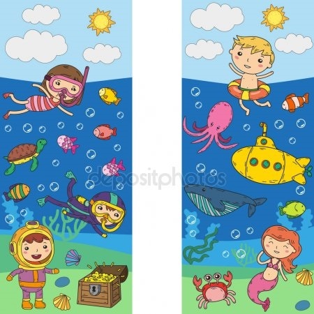аквапарк детский рисунок 019