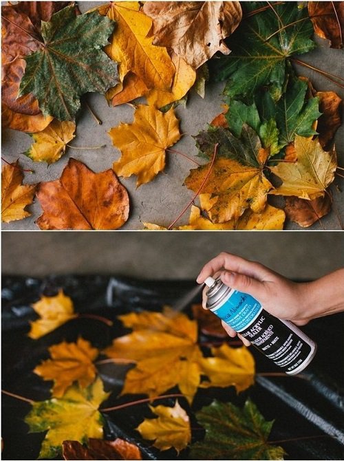 10 идей для декора из опавших листьев - гирлянда