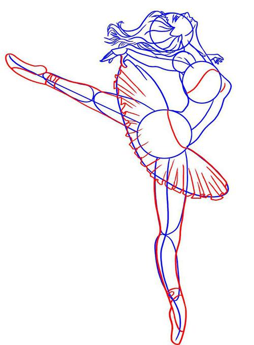рисуем балерину