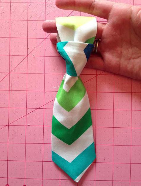 выкройка галстука на резинке