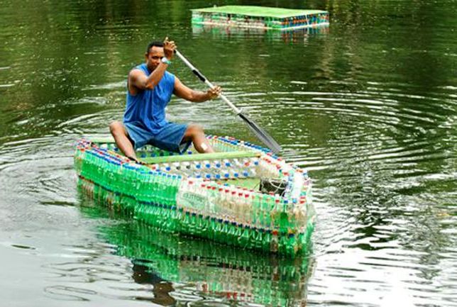 как сделать лодку своими руками из пластиковых бутылок