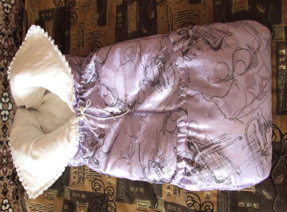 Конверт - одеяло с кулиской для девочки.