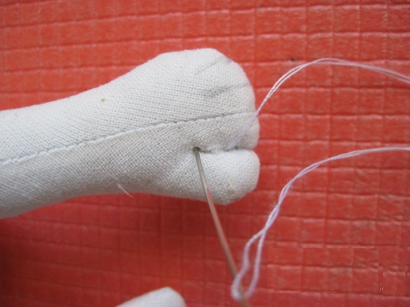 Как правильно сделать пальцы текстильной кукле
