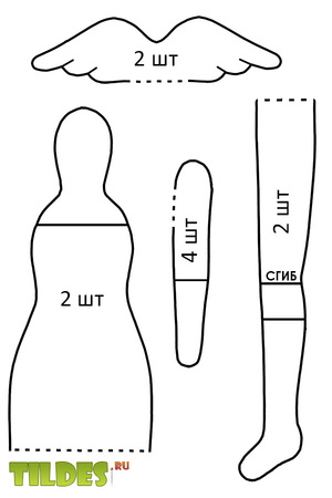 Как выкроить куклу