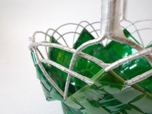 Плетение корзины из пластиковой бутылки