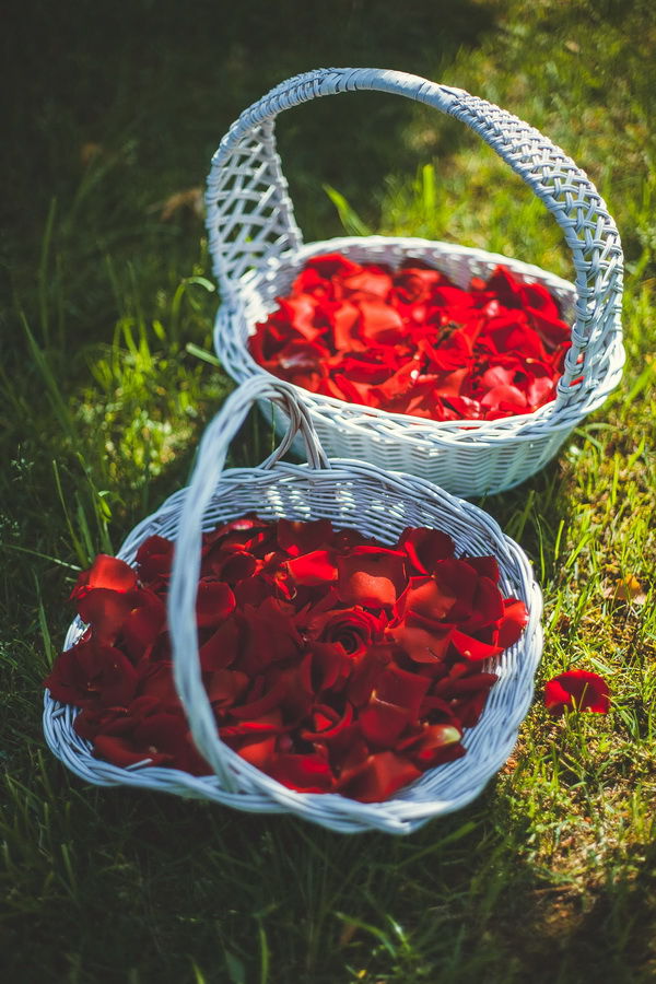 лепестки роз на свадьбе