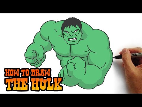 How to Draw The Hulk- Simple Step by Step Video Lesson