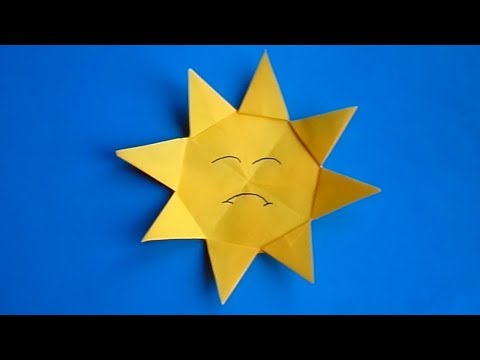 оригами солнце, как сделать оригами солнце // origami sun