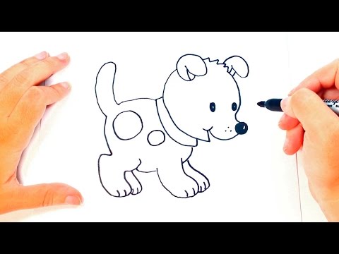 Cómo dibujar un Perrito paso a paso 