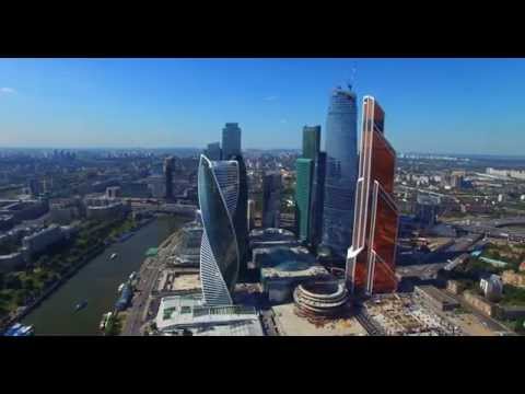 Москва Сити - полет ( вид сверху)