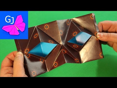 Оригами МОРГАЮЩИЕ ГЛАЗА из бумаги