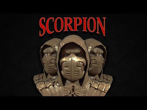 Скорпион из Mortal Kombat. Скульптура из пластилина/Scorpion from Mortal Kombat