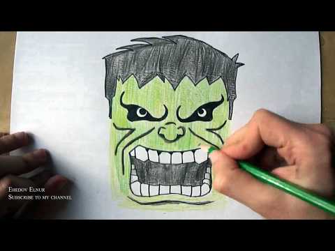 How to Draw Hulk (Ehedov Elnur)Marvel Comics Как нарисовать Халка