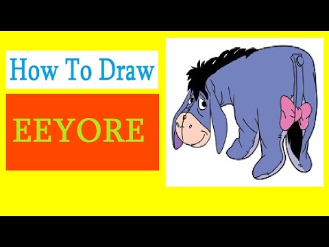How to Draw an Eeyore / Как нарисовать ослика Иа