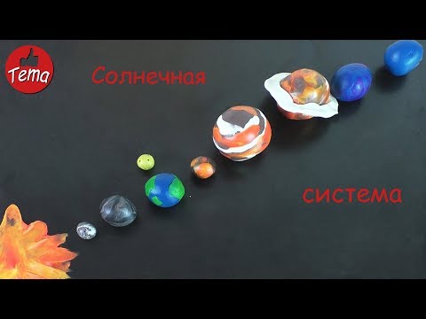 Солнечная система из пластилина