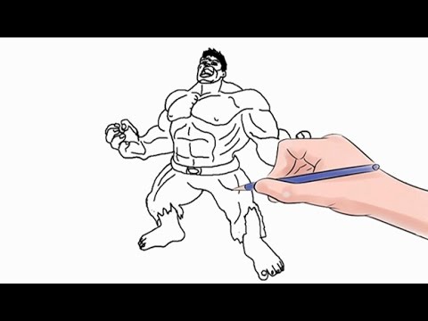 How to Draw The Hulk Easy Step by Step