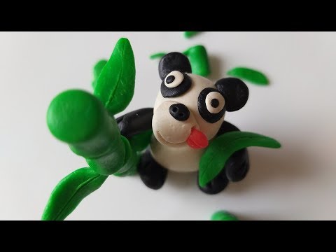 Как слепить Панду 🐼 из пластилина (Modelling Clay Panda)