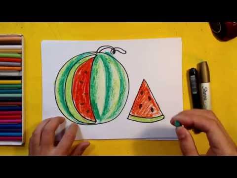 Как нарисовать АРБУЗ / Урок рисования для детей от 3 лет