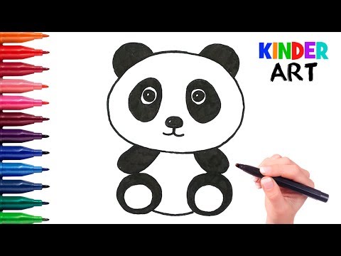 Как нарисовать панду начинающим поэтапно 